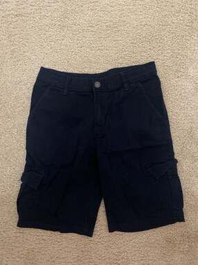 Thereabouts Boys Black Stretch Cargo Shorts Size 14